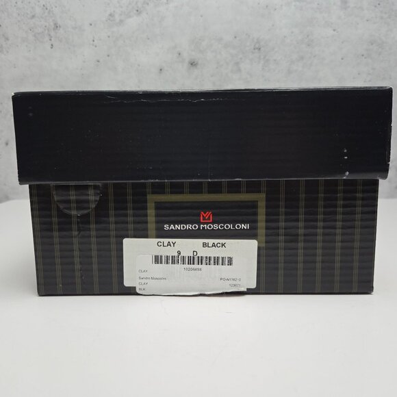 Sandro Moscoloni Clay Slip-On Black Suede Loafers Mens 9D USA Pre-owned With Box - Picture 4 of 8